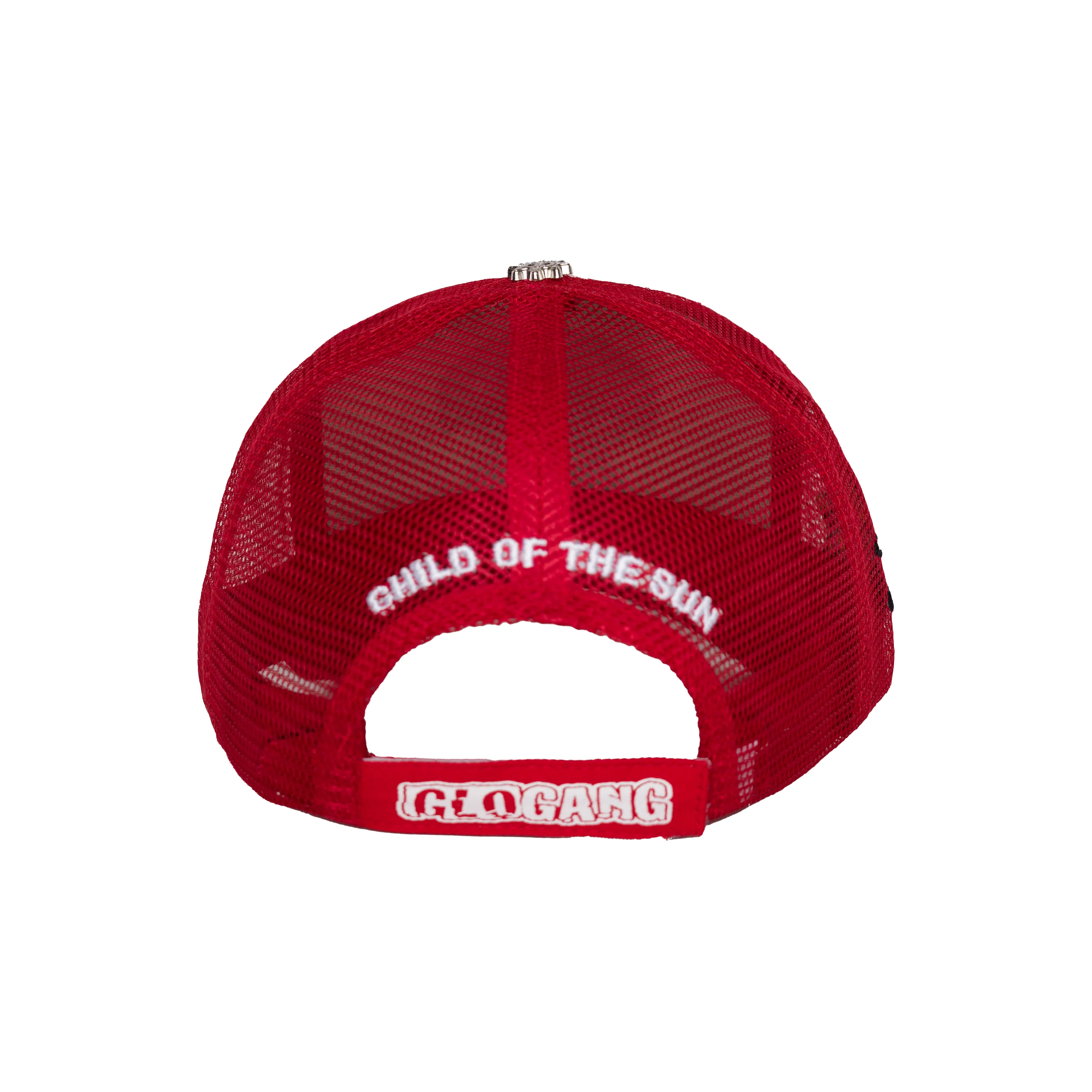 Glo Gang Classic Logo Trucker Hat (Red/White) - Image 4