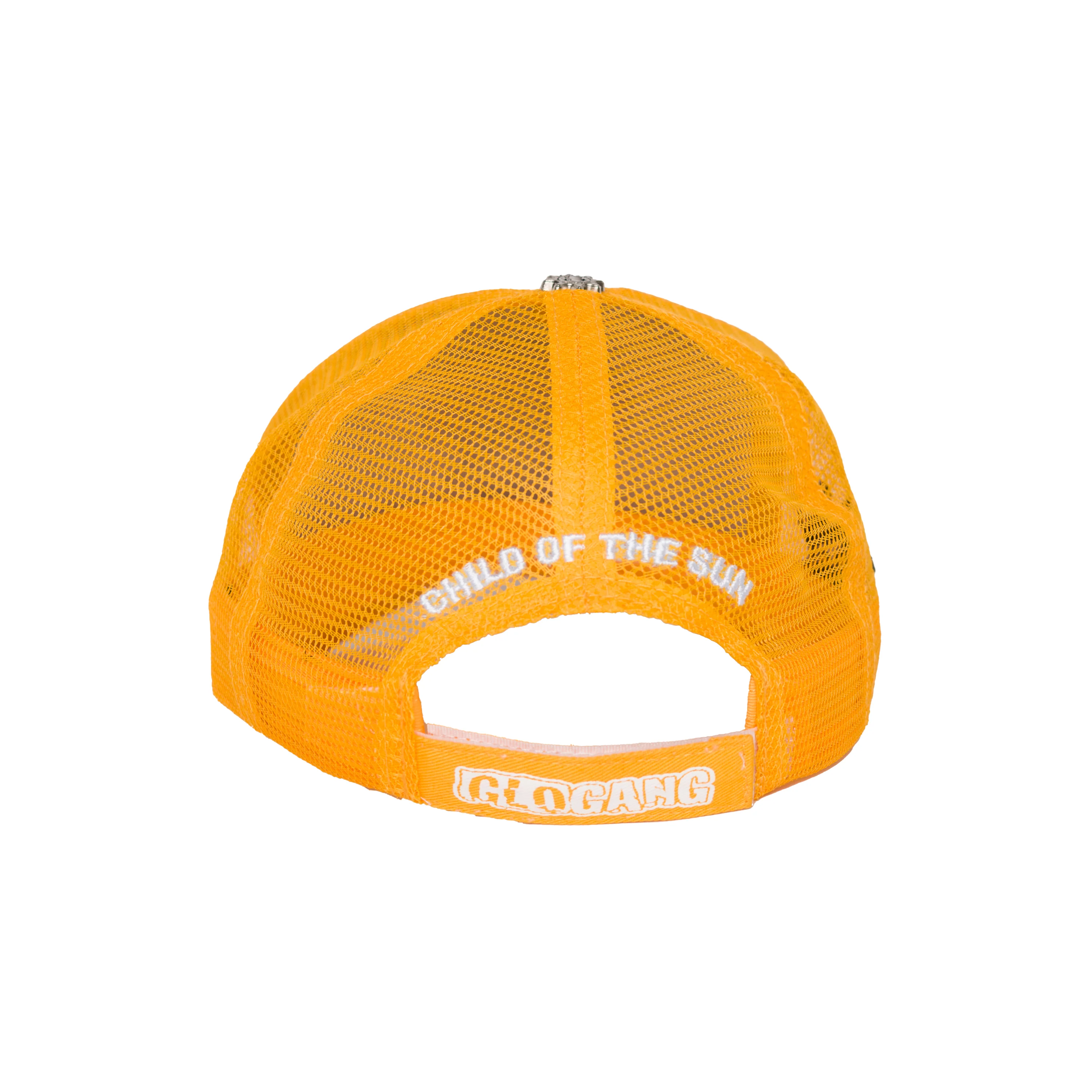 Glo Gang Classic Logo Trucker Hat (Yellow/White) - Image 3